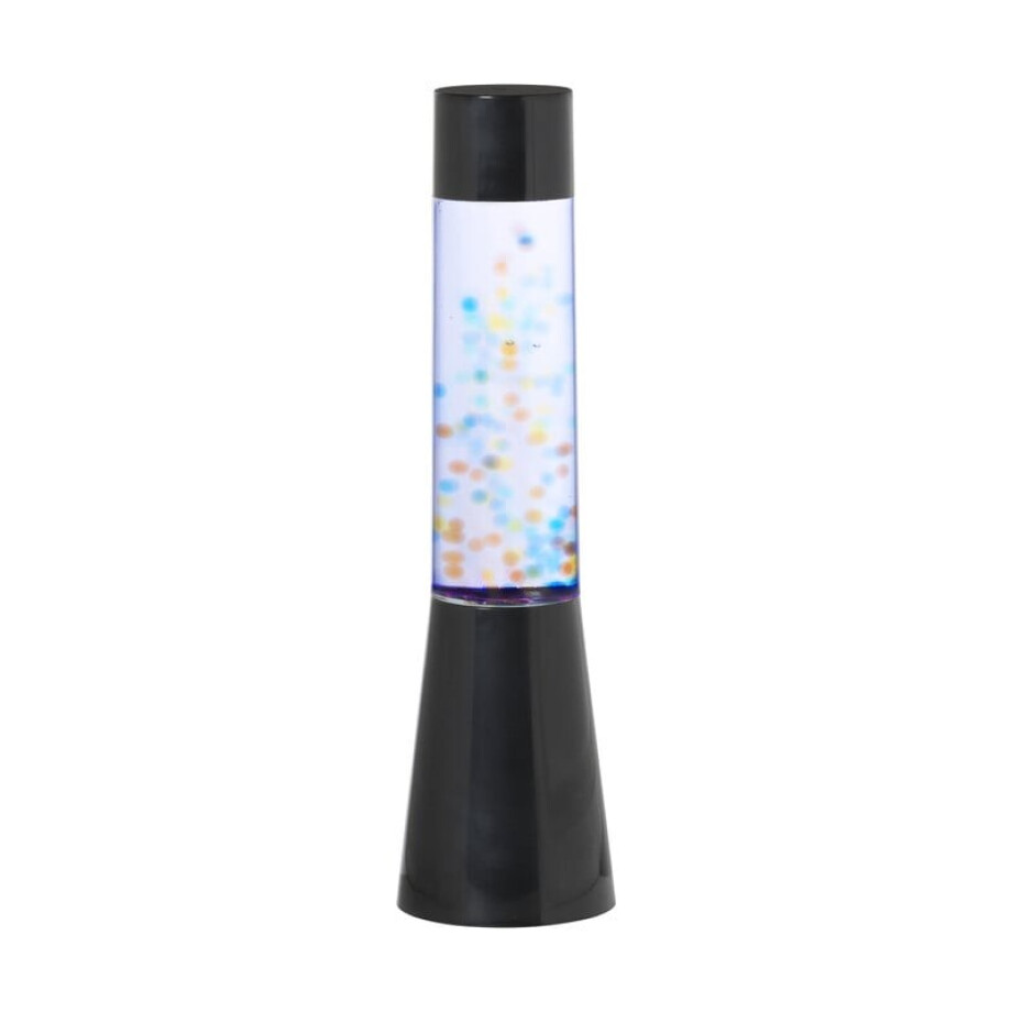 DIY Lava lamp met balletjes - blauw - ø8.5x33 cm afbeelding 