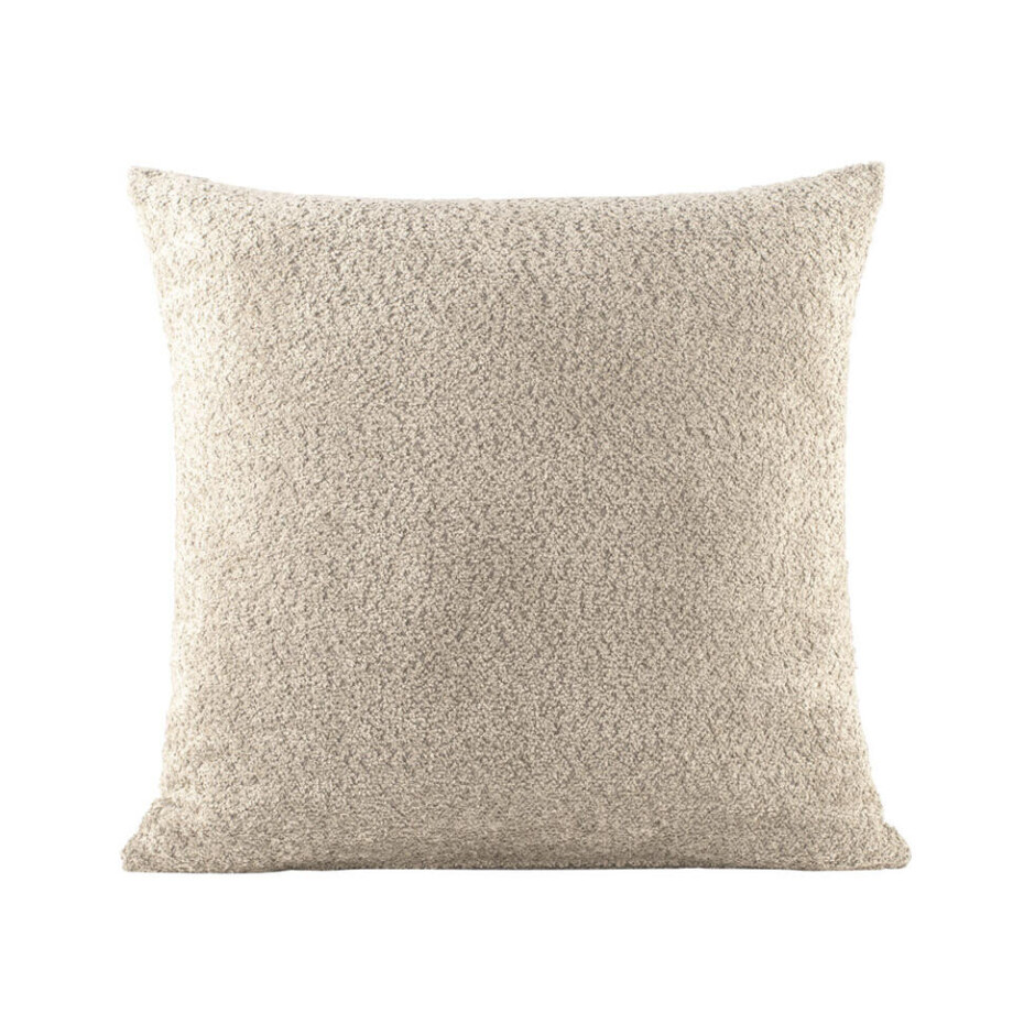 2e Halve Prijs Leen Bakker - Woonkussen Vayen - 60x60 Cm - Polyester - Beige afbeelding 1