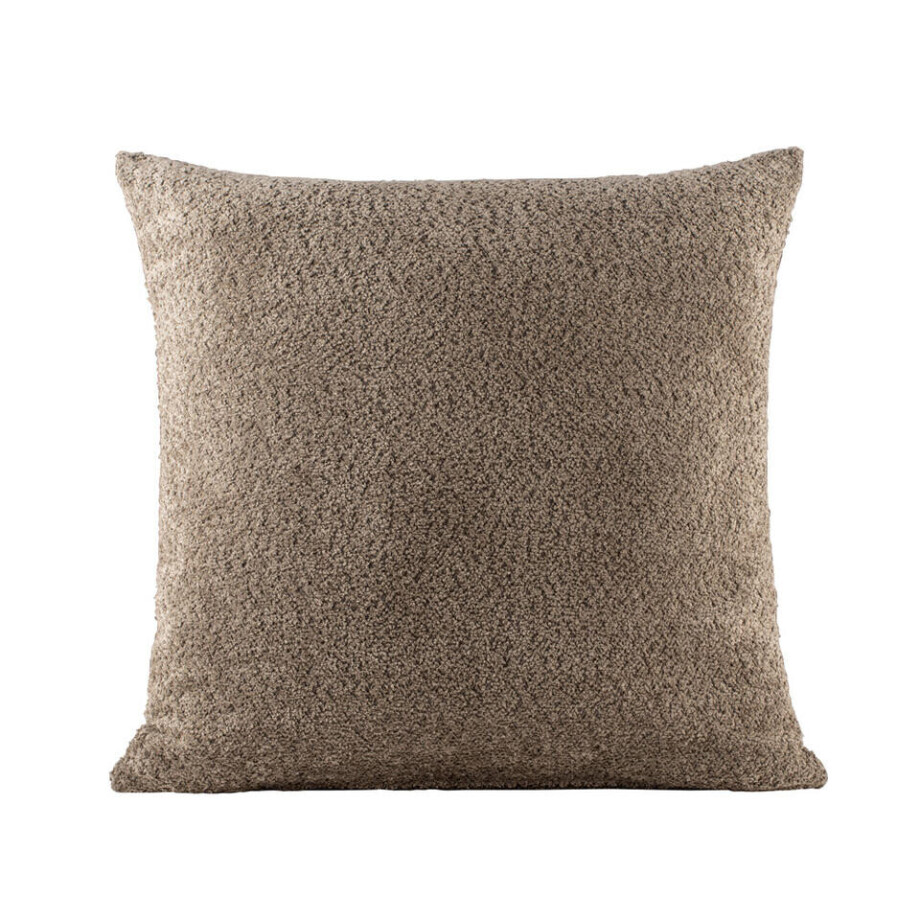 2e Halve Prijs Leen Bakker - Woonkussen Vayen - 60x60 Cm - Polyester - Taupe afbeelding 1