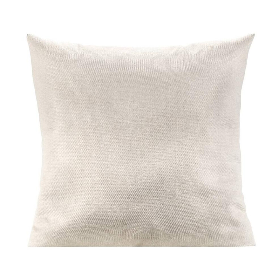 2e Halve Prijs Leen Bakker - Woonkussen Clint - Ecru - 60x60 Cm - Polyester - Crème afbeelding 1