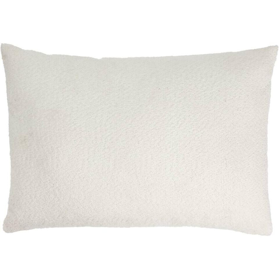 2e Halve Prijs Leen Bakker - Sierkussen Vayen - Off White - 50x70 Cm - Polyester - Wit afbeelding 1