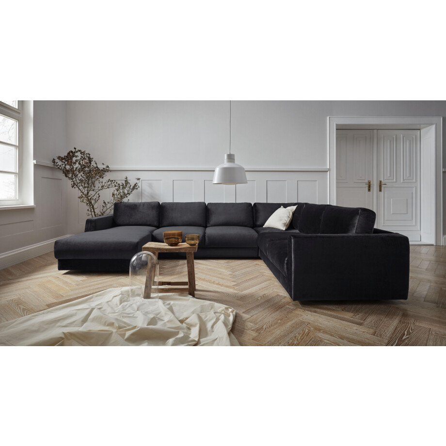 andas Zithoek Hobro U-vorm in 3 stofkwaliteiten in vele kleuren, design by morten georgsen afbeelding 1