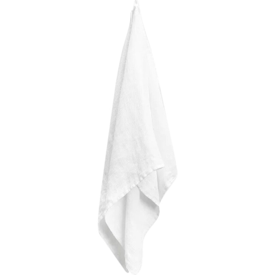 Yumeko handdoek gewassen linnen wafel wit 70x140 - 1 st - Biologisch & ecologisch Yumeko handdoek gewassen linnen wafel wit 70x140 - 1 st - Biologisch & ecologisch afbeelding 1