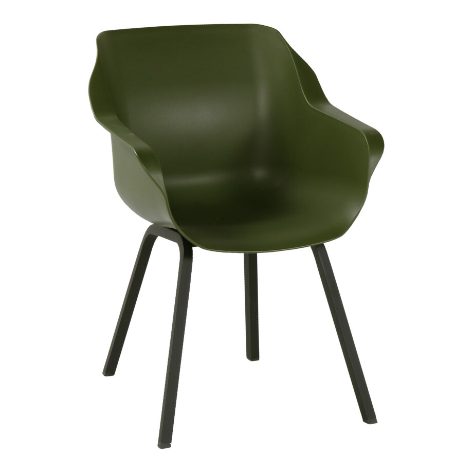Hartman Tuinstoel 'Sophie' met armleuning, kleur Groen Hartman Tuinstoel 'Sophie' met armleuning, kleur Groen afbeelding 1