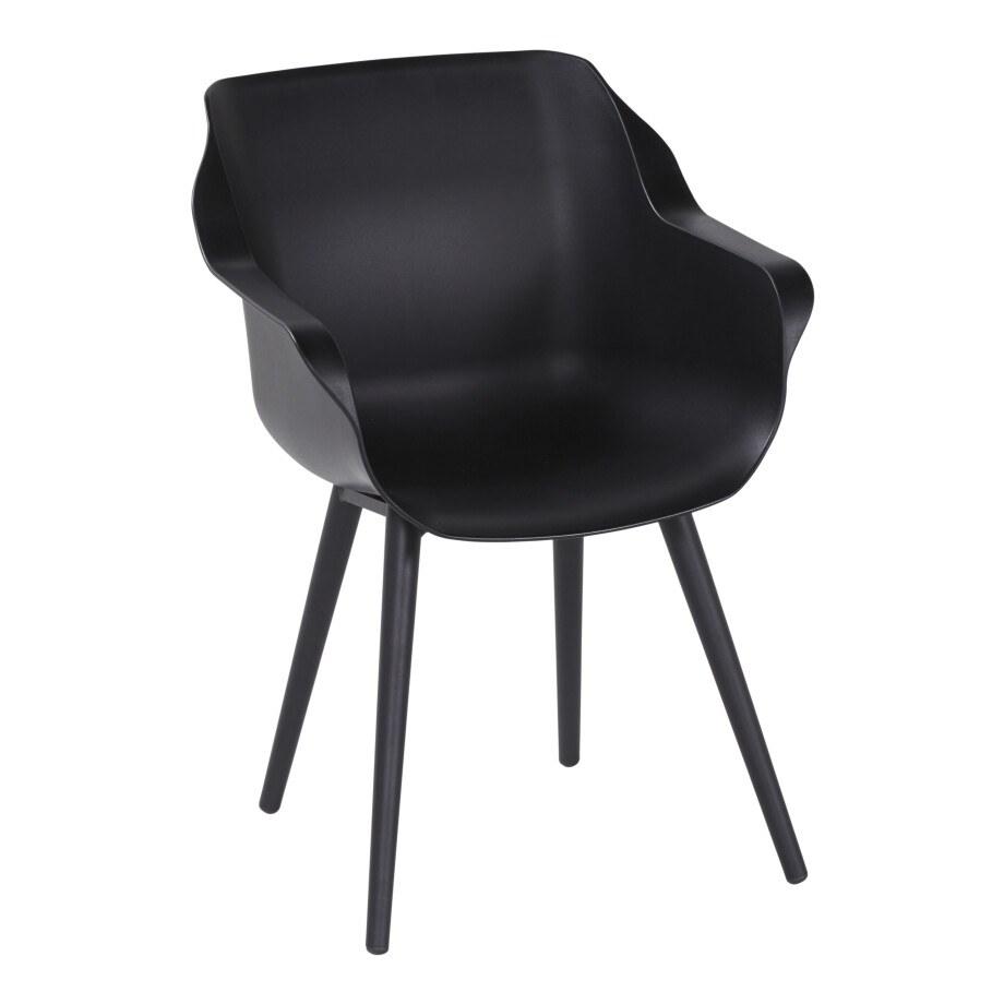 Hartman Tuinstoel 'Sophie Studio' met armleuning, kleur Zwart afbeelding 1