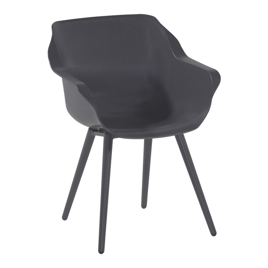 Hartman Tuinstoel 'Sophie Studio' met armleuning, kleur Antraciet afbeelding 1