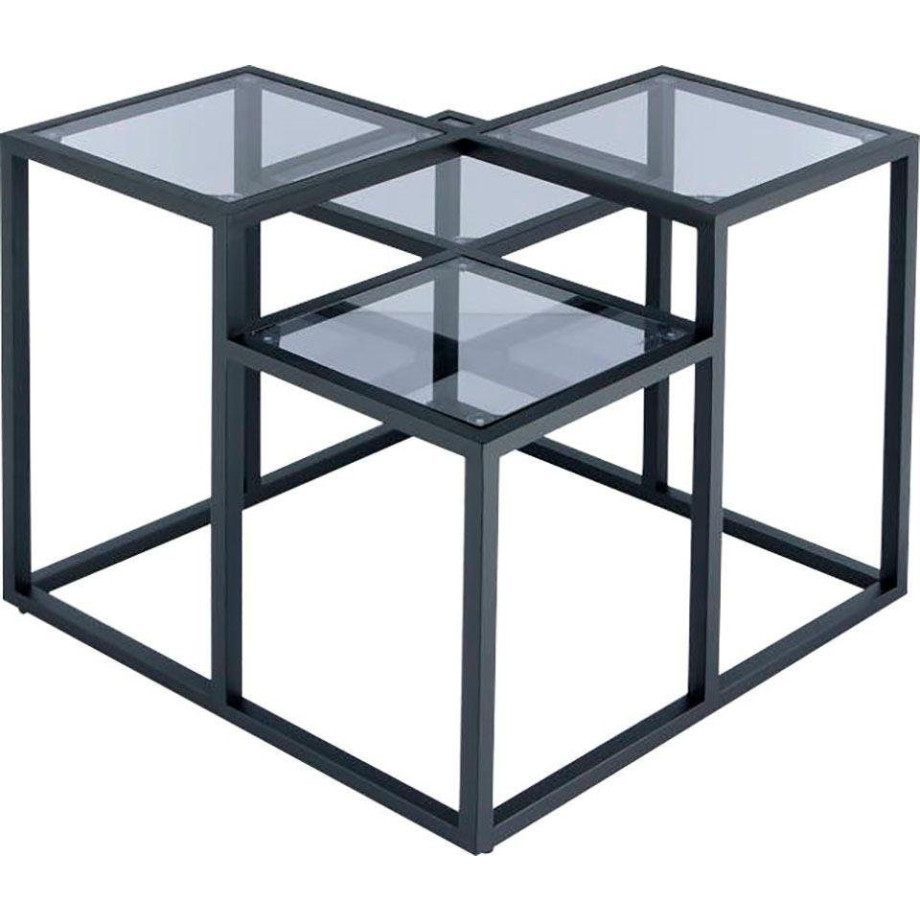 Kayoom Bijzettafel Steps 625 getrapt metalen frame, vierkante plateaus, modern (1 stuk) afbeelding 1