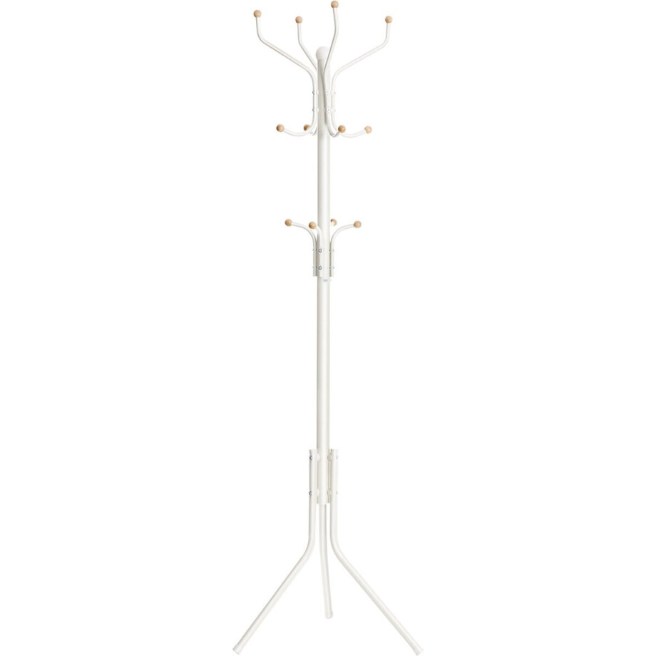 ACAZA Kapstok - Kapstok Staand - 12 Haken - 182 cm - Metaal - Wit ACAZA Kapstok - Kapstok Staand - 12 Haken - 182 cm - Metaal - Wit afbeelding 1