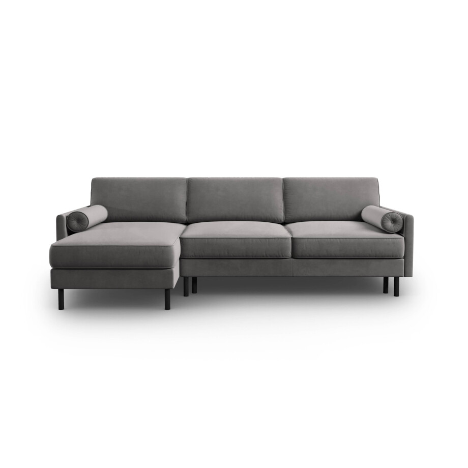 3.5-zits hoekslaapbank Scott velvet links met opbergruimte | Micadoni Limited Edition afbeelding 1
