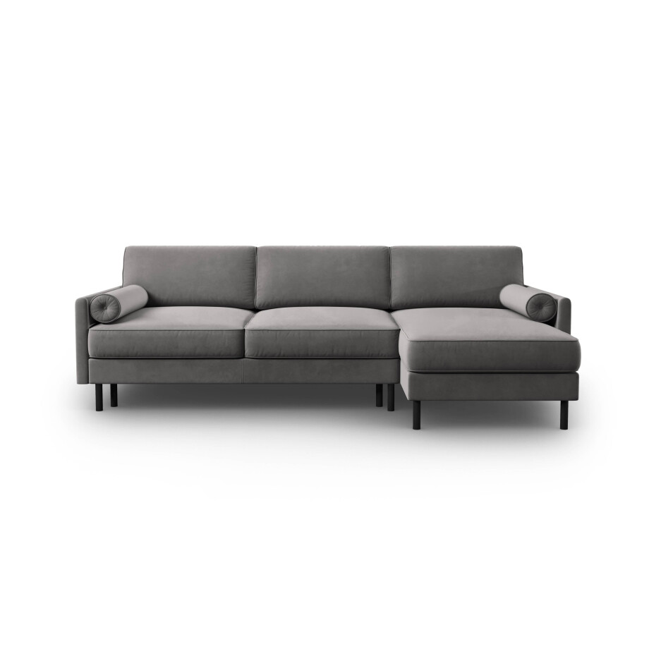 3.5-zits hoekslaapbank Scott velvet rechts met opbergruimte | Micadoni Limited Edition afbeelding 1