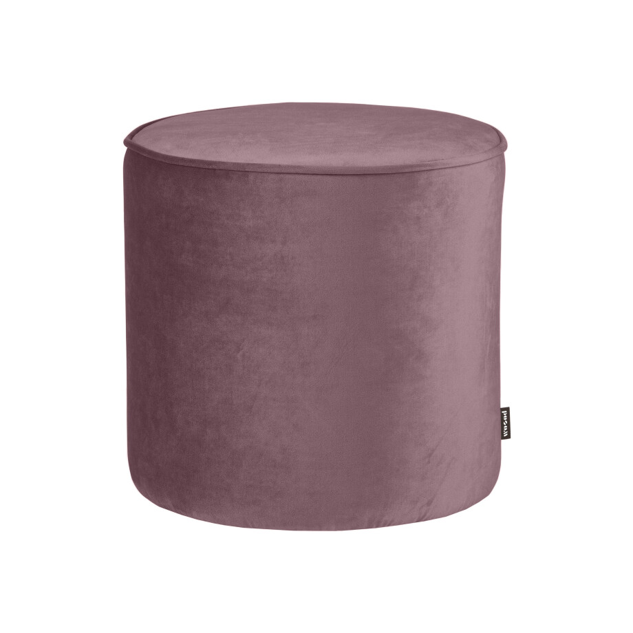 WOOOD Poef 'Sara' Hoog, Velvet, kleur Warm Lila afbeelding 1