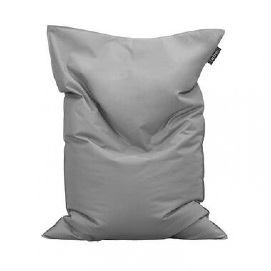 Lebel loungekussen - grijs - 100x150 cm afbeelding 1