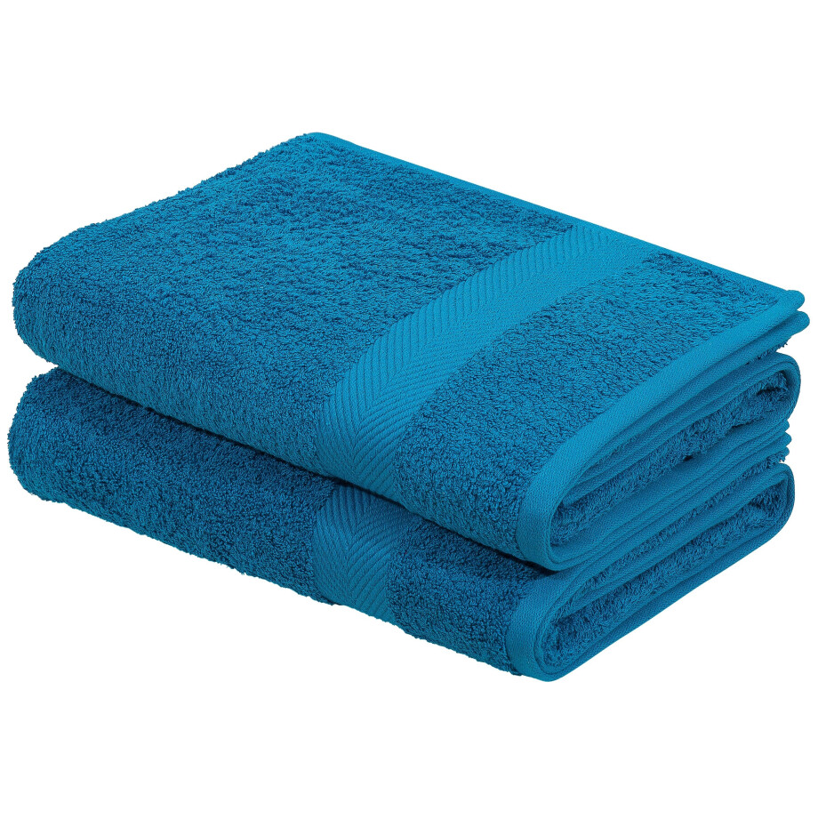 my home Douchelakens EVA Topkwaliteit 550g/m², zacht, handdoekenset van 100% katoen (2 stuks) afbeelding 1