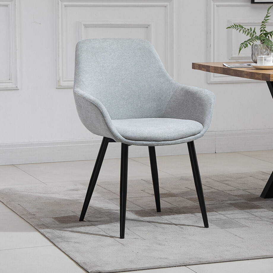 Artistiq Eetkamerstoel 'Matteo' kleur grijs Artistiq Eetkamerstoel 'Matteo' kleur grijs afbeelding 1