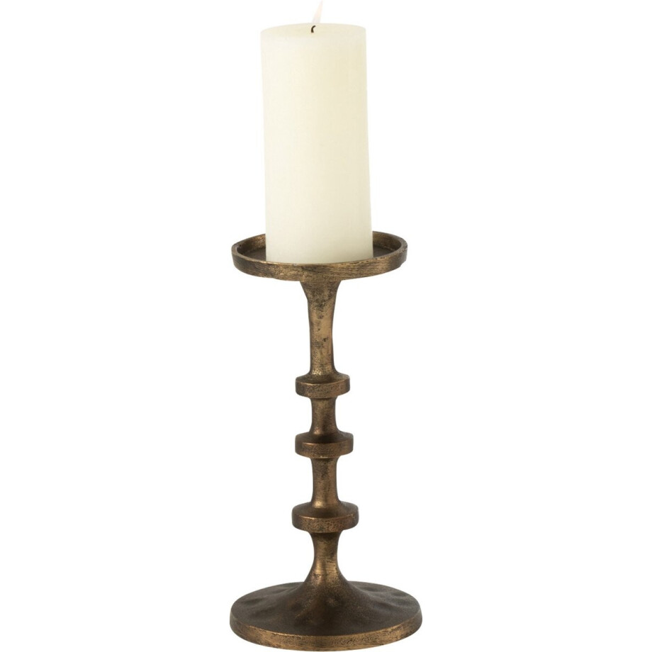 J-Line kandelaar Luz - aluminium - brons - large afbeelding 1