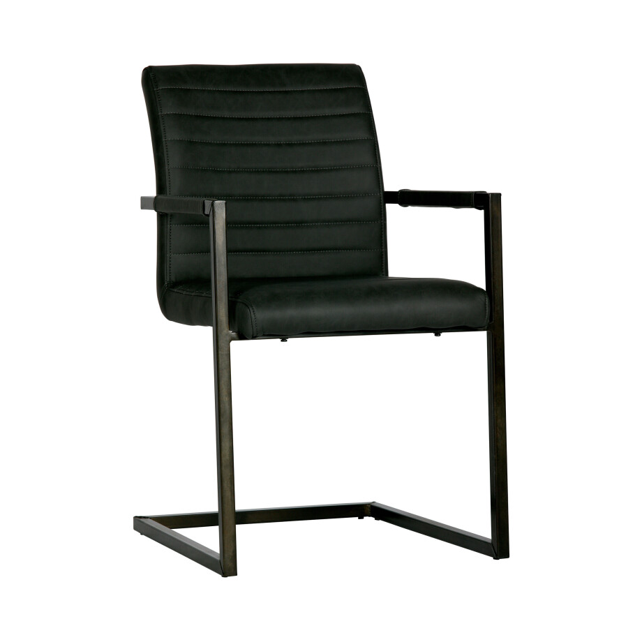 WOOOD Eetkamerstoel 'Bas', kleur Antraciet WOOOD Eetkamerstoel 'Bas', kleur Antraciet afbeelding 1