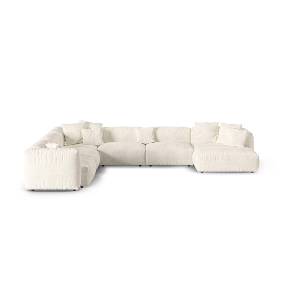 Modulaire hoekbank Martina links bouclé | Micadoni Home Modulaire hoekbank Martina links bouclé | Micadoni Home afbeelding 1