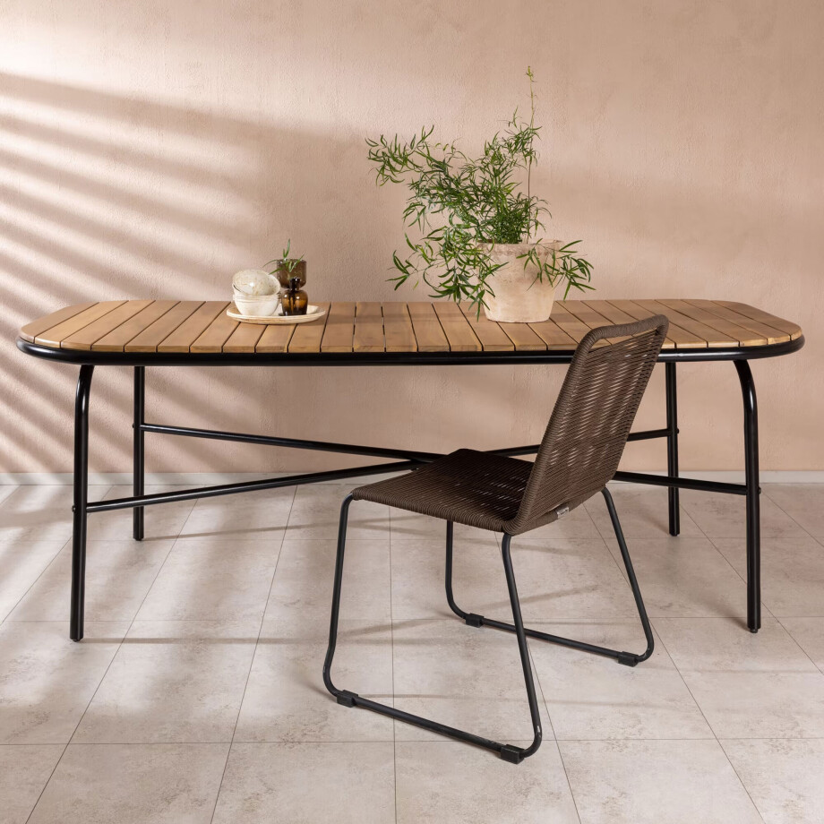 Nohr Tuintafel 'Ruy' Acaciahout, 200 x 90cm Nohr Tuintafel 'Ruy' Acaciahout, 200 x 90cm afbeelding 1