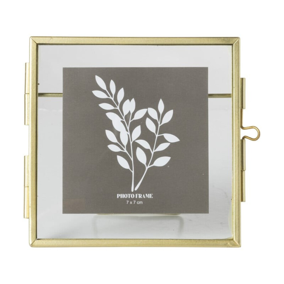 Fotolijst mini - goudkleurig - 10x10 cm afbeelding 