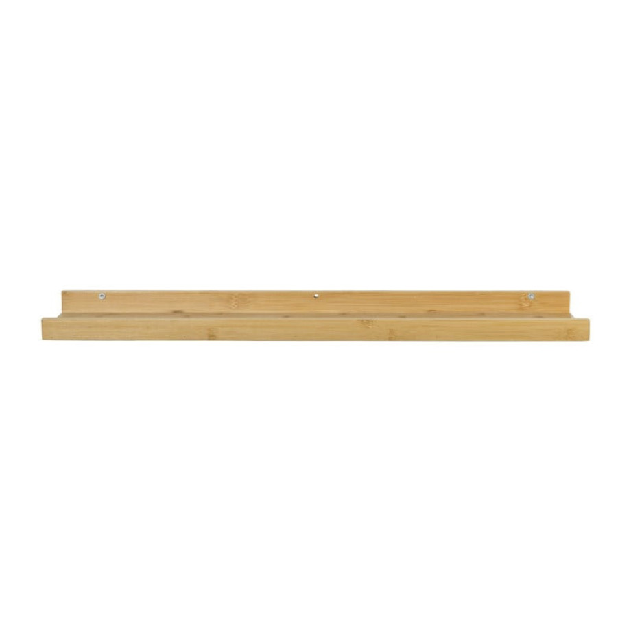 Wandplank bamboe - 4x66x12 cm - naturel afbeelding 