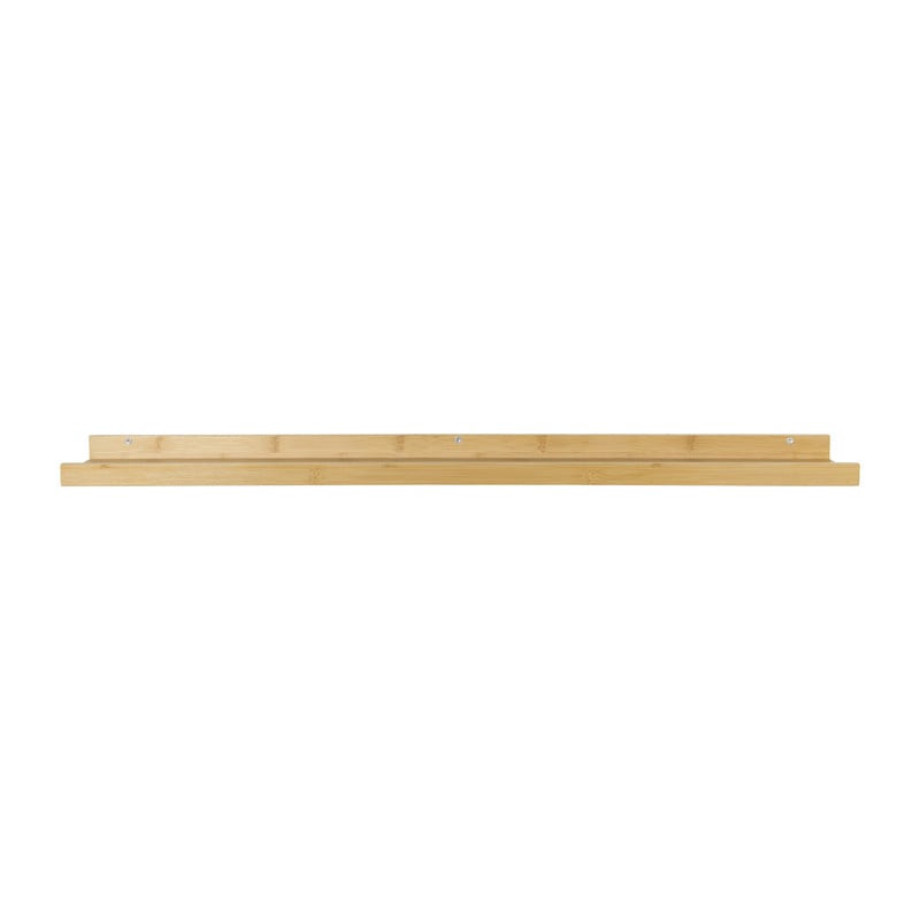 Wandplank bamboe - 4x95x12 cm - naturel afbeelding 