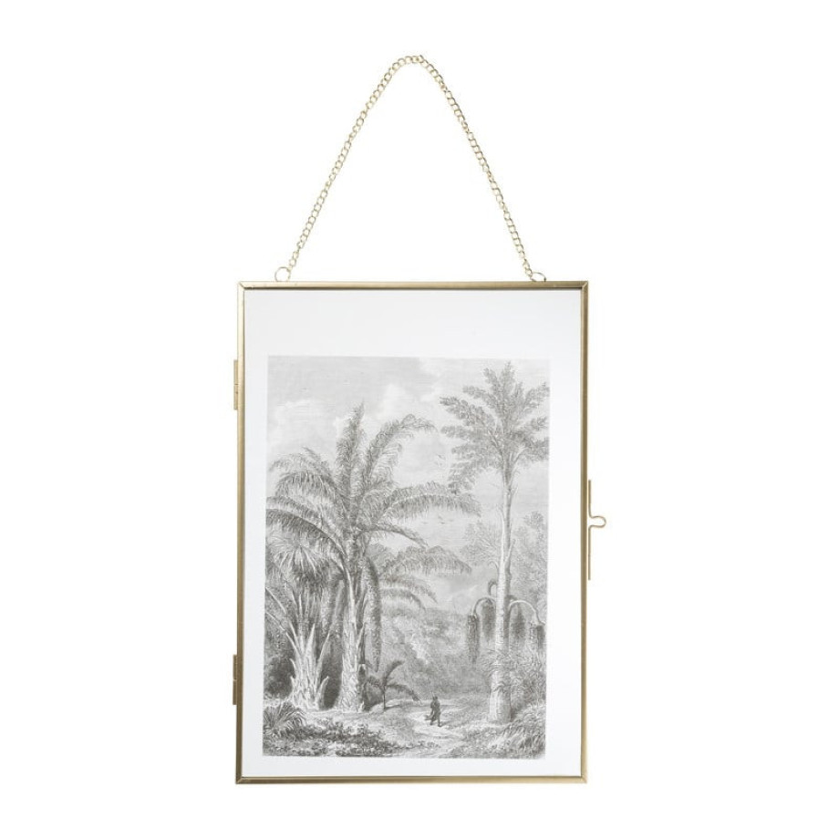 Fotolijst aan ketting staand - goud - 21x30 cm afbeelding 1