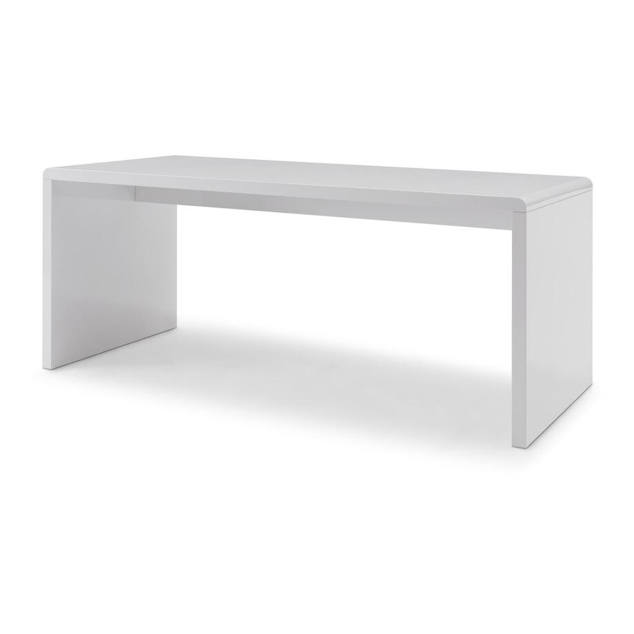 Artistiq Bureau 'Donovan' 180 x 80cm, kleur hoogglans wit Artistiq Bureau 'Donovan' 180 x 80cm, kleur hoogglans wit afbeelding