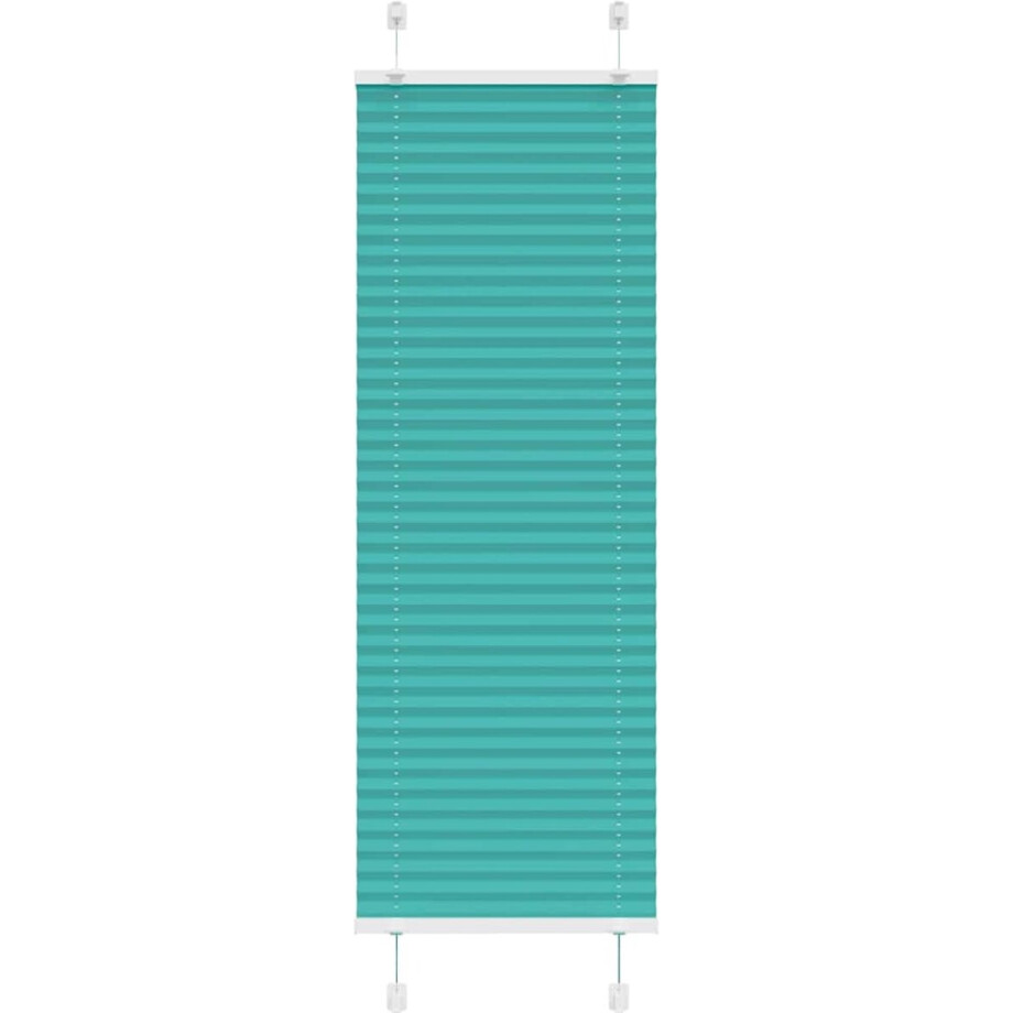 vidaXL - Plissé - rolgordijn - 40x150 - cm - stofbreedte - 39,4 - cm - petrol - groen afbeelding 1