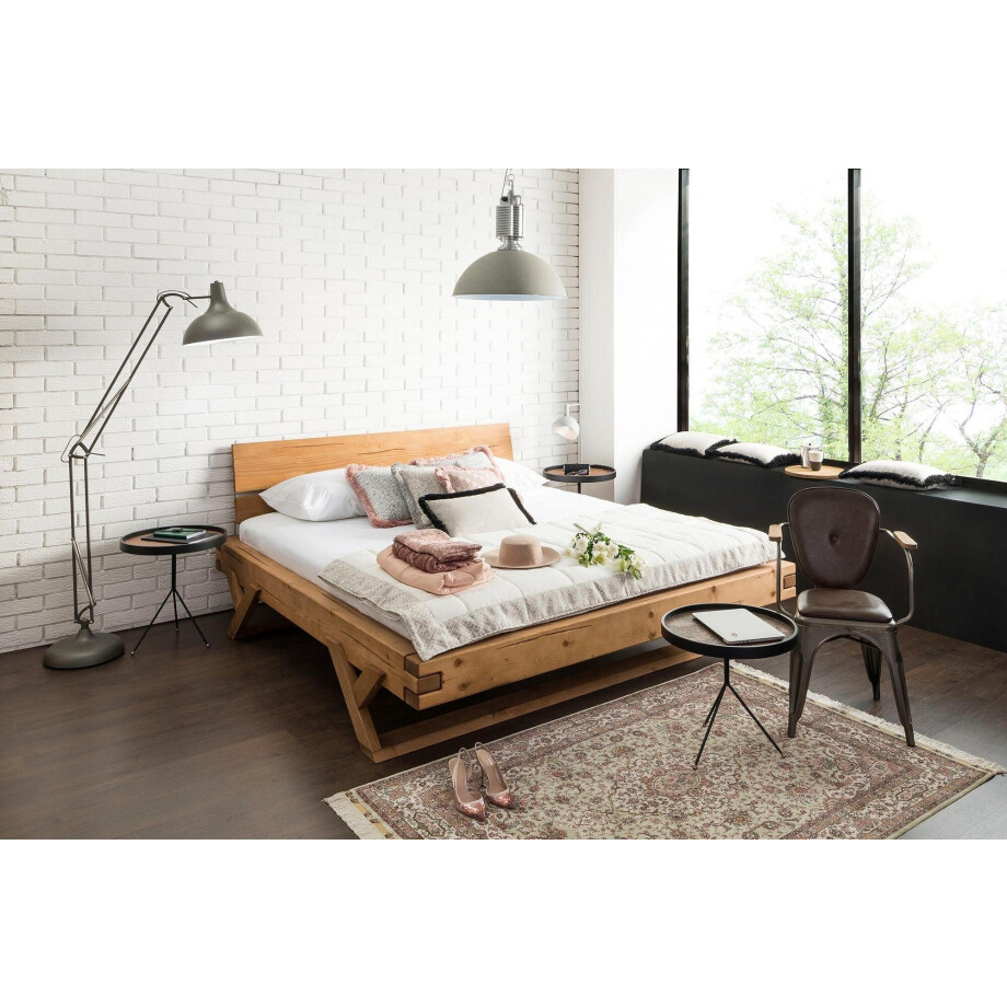 SalesFever Massief houten ledikant Eik afbeelding 1