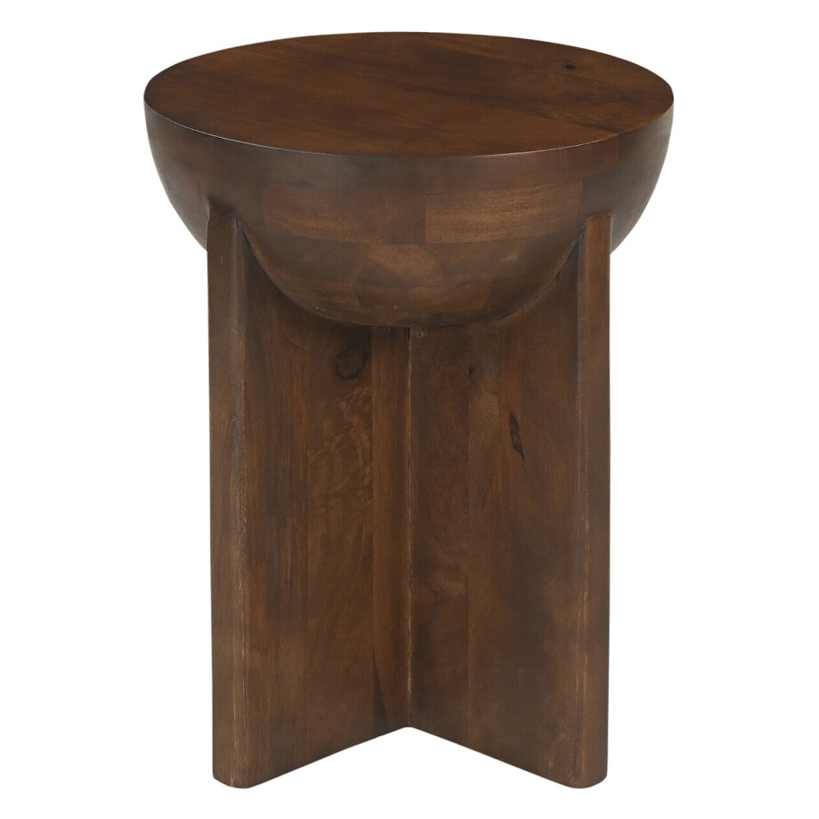 Artistiq Ronde Bijzettafel 'Sharenna' Mangohout, 40cm afbeelding 