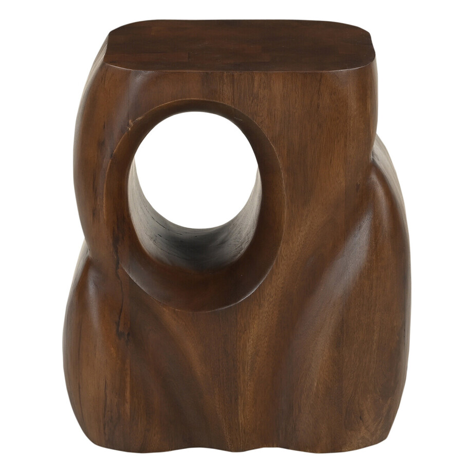 Artistiq Organische Bijzettafel 'Khaleel' Mangohout, 36 x 26cm, kleur Bruin afbeelding 1