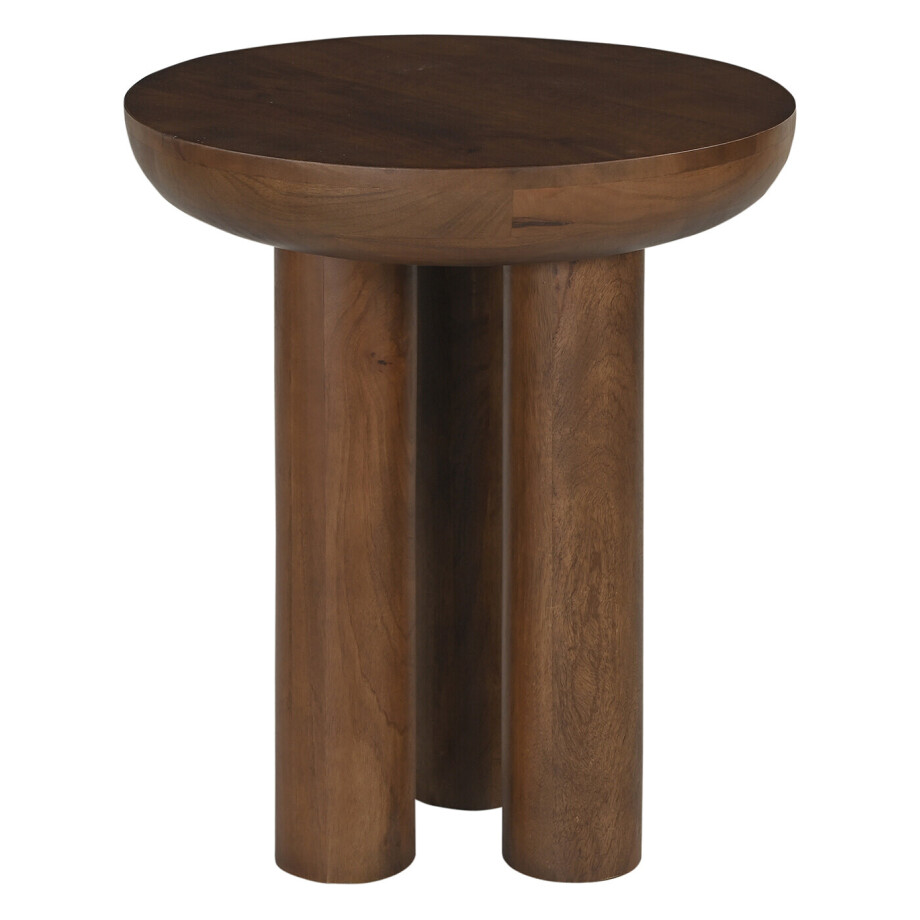 Artistiq Ronde Bijzettafel 'Leighanna' Mangohout, 50cm afbeelding 