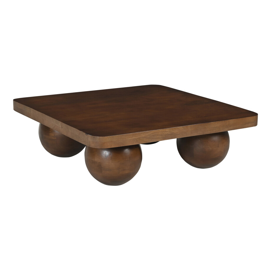 Artistiq Salontafel 'Ambur' Mangohout, 90 x 90cm afbeelding 