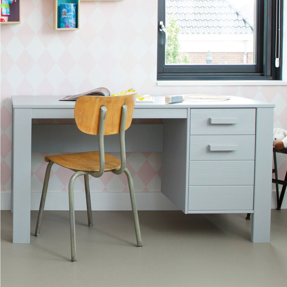 WOOOD Bureau 'Dennis', kleur betongrijs WOOOD Bureau 'Dennis', kleur betongrijs afbeelding 1