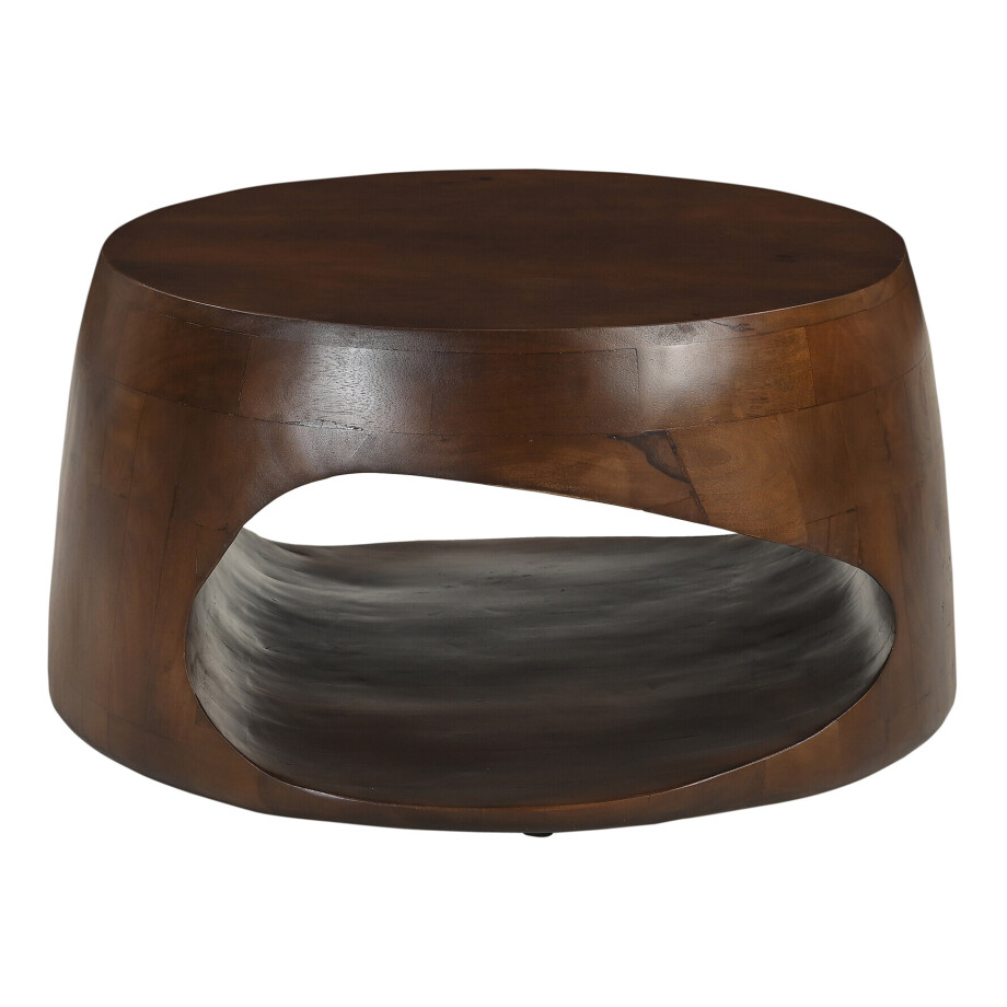 Artistiq Ronde Salontafel 'Khaleel' Mangohout, 75cm, kleur Bruin afbeelding 1