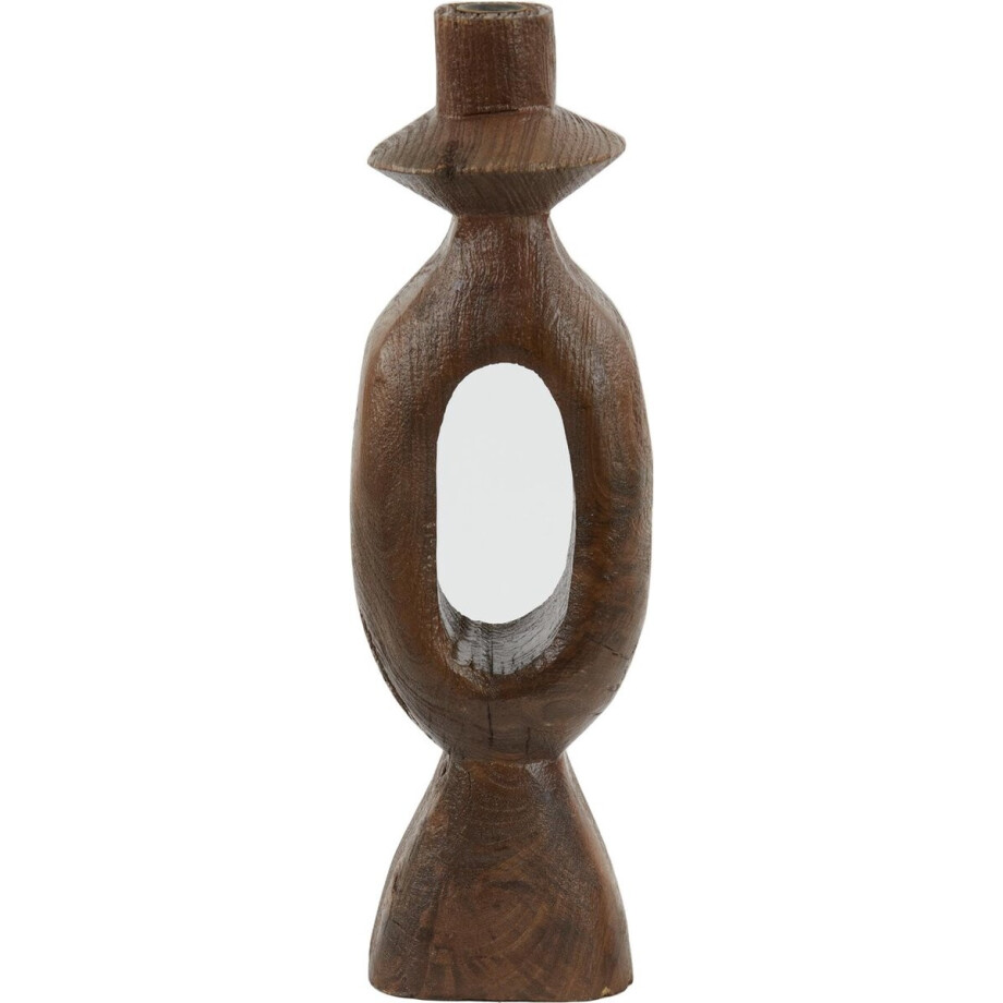 Light & Living Kandelaar Django - Donkerbruin - 14x14x50cm - Modern afbeelding 1