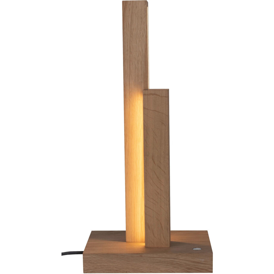 SPOT Light Tafellamp Manhattan geïntegreerde 24v-ledmodule, touch dimmer, van chic eikenhout afbeelding 1