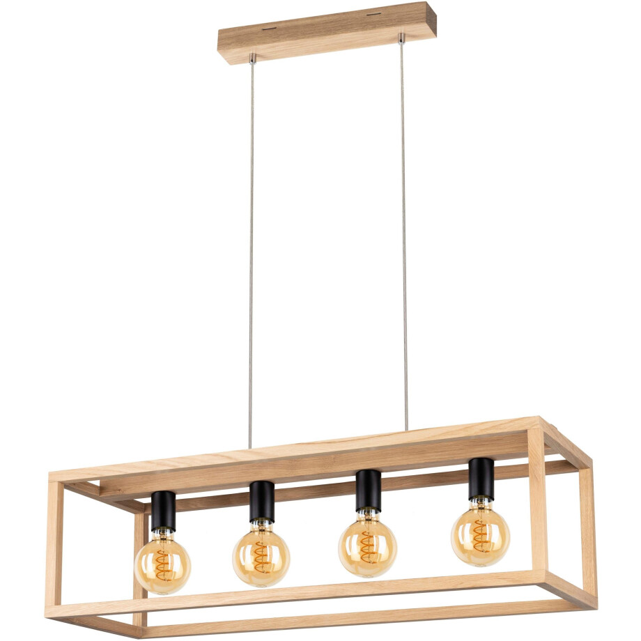 SPOT Light Hanglamp KAGO Hanglamp, natuurproduct van eikenhout, duurzaam afbeelding 1