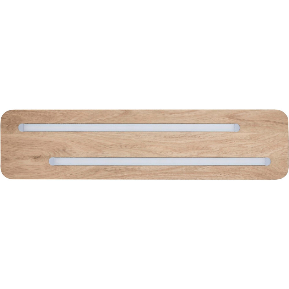 SPOT Light Led-plafondlamp Neele Inclusief 24V led modules, natuurproduct van eikenhout, duurzaam afbeelding 1