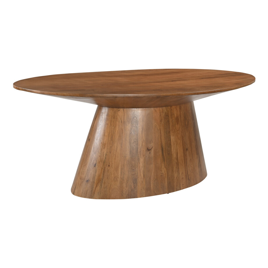 Artistiq Ovale Eettafel 'Elicia' Mangohout, 210 x 100cm afbeelding 