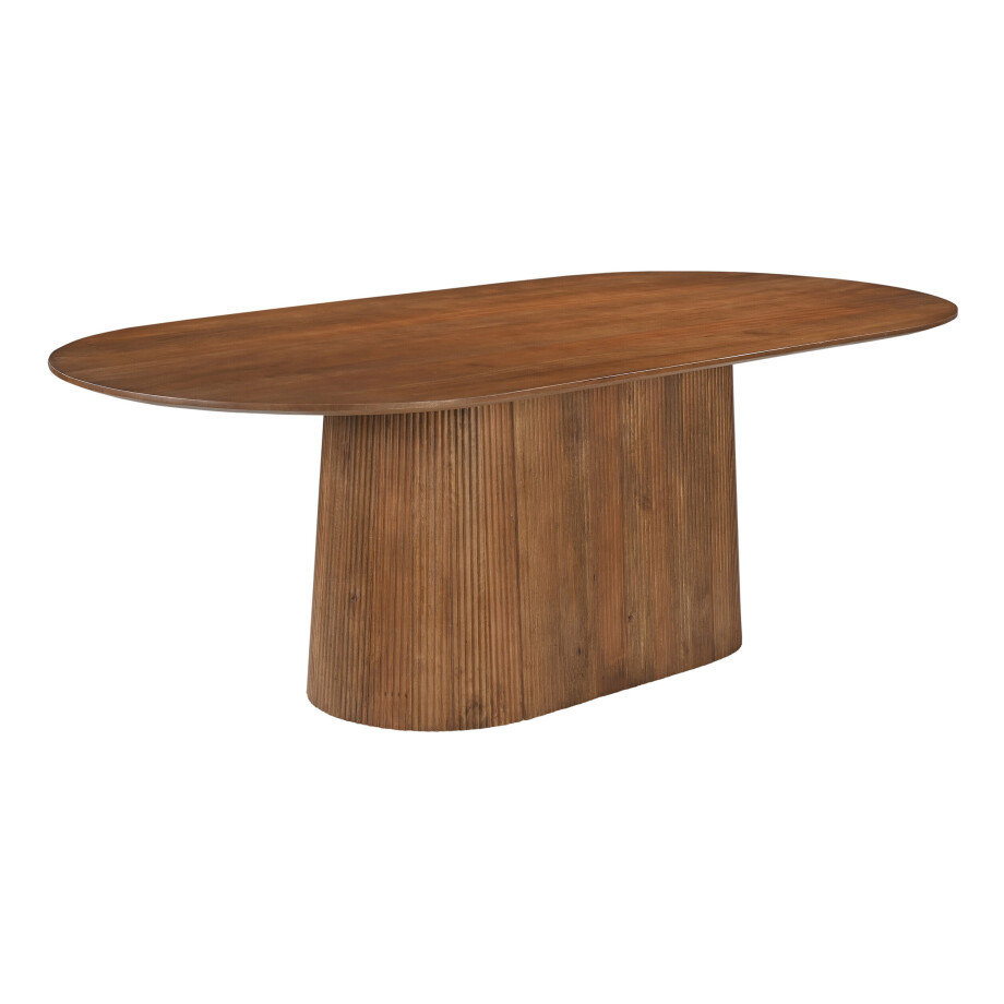 Artistiq Ovale Eettafel 'Dyann' Mangohout, 230 x 110cm afbeelding 