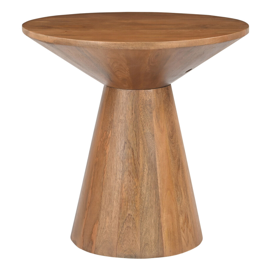 Artistiq Ronde Bijzettafel 'Elicia' Mangohout, 60cm afbeelding 