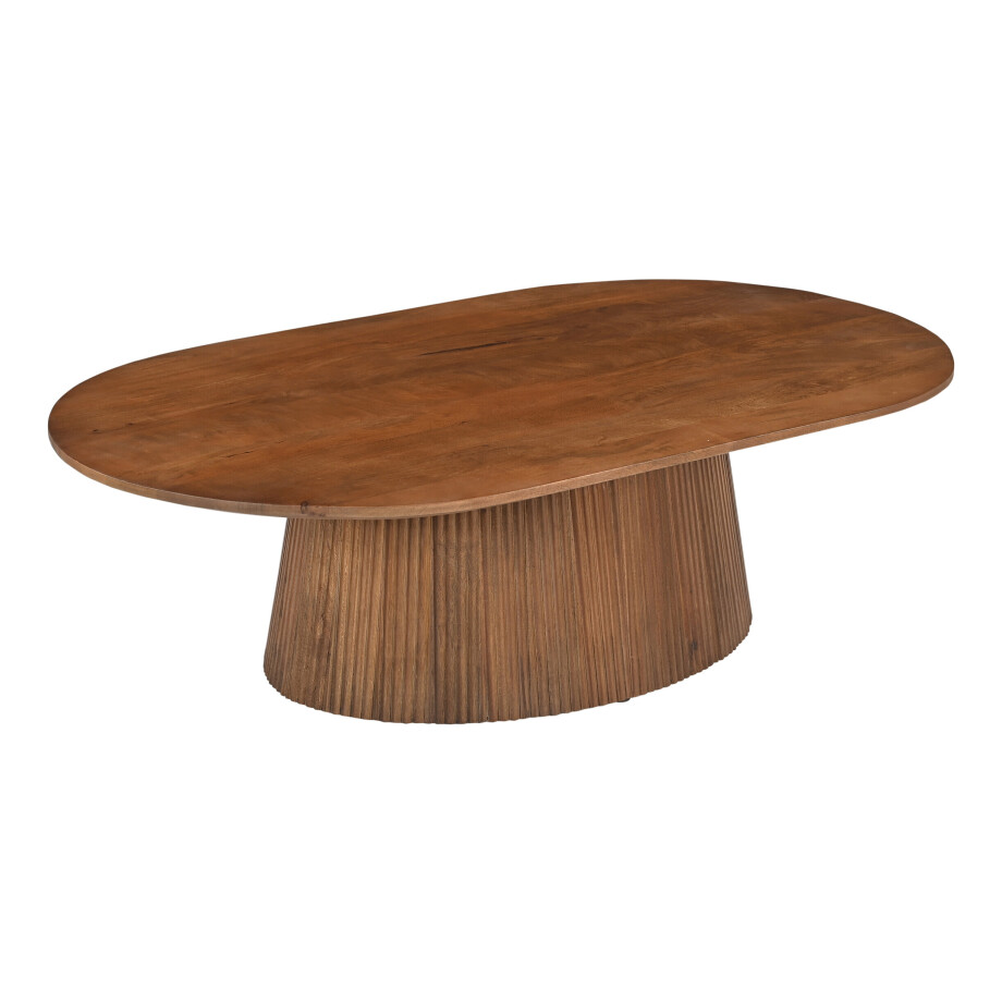 Artistiq Ovale Salontafel 'Dyann' Mangohout, 120 x 70cm afbeelding 