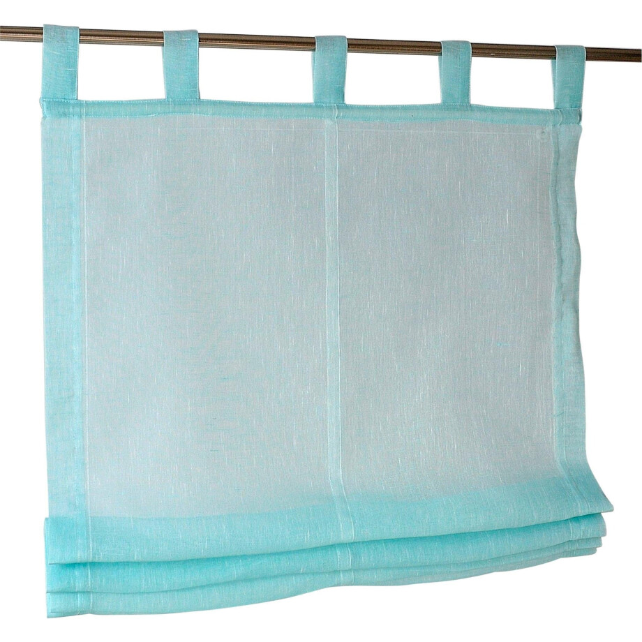 Kutti Romeins rolgordijn Brondby halftransparant, polyester, lussen (1 stuk) afbeelding 1