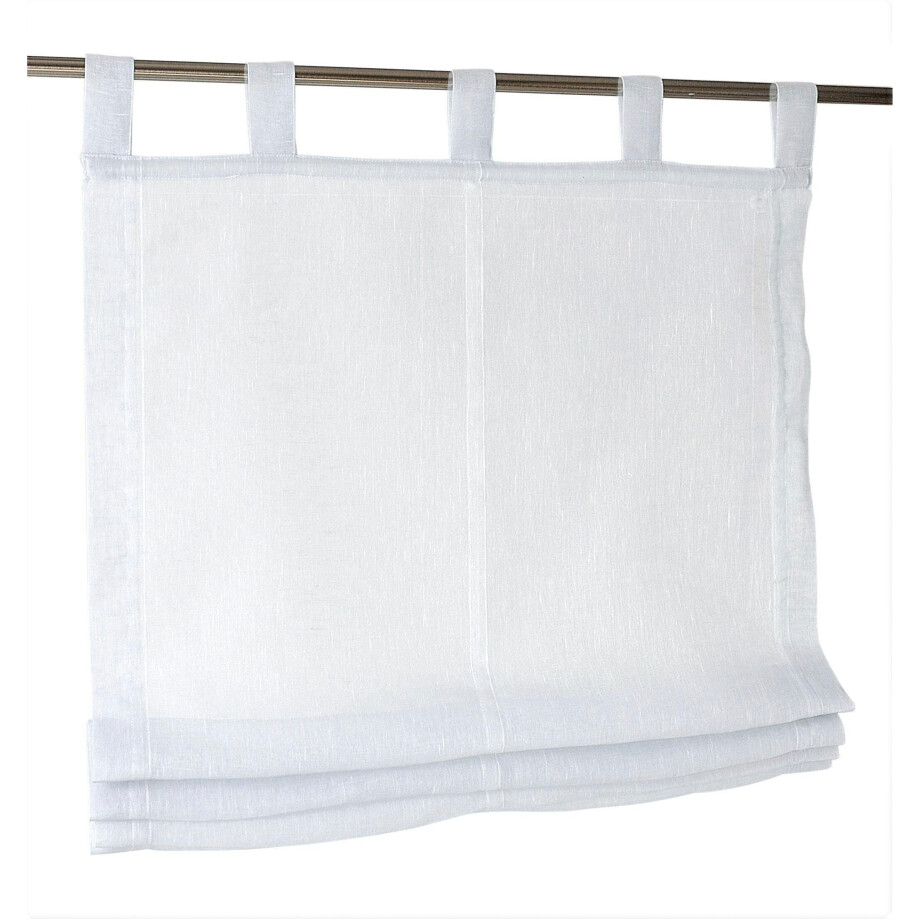 Kutti Romeins rolgordijn Brondby halftransparant, polyester, lussen (1 stuk) afbeelding 1