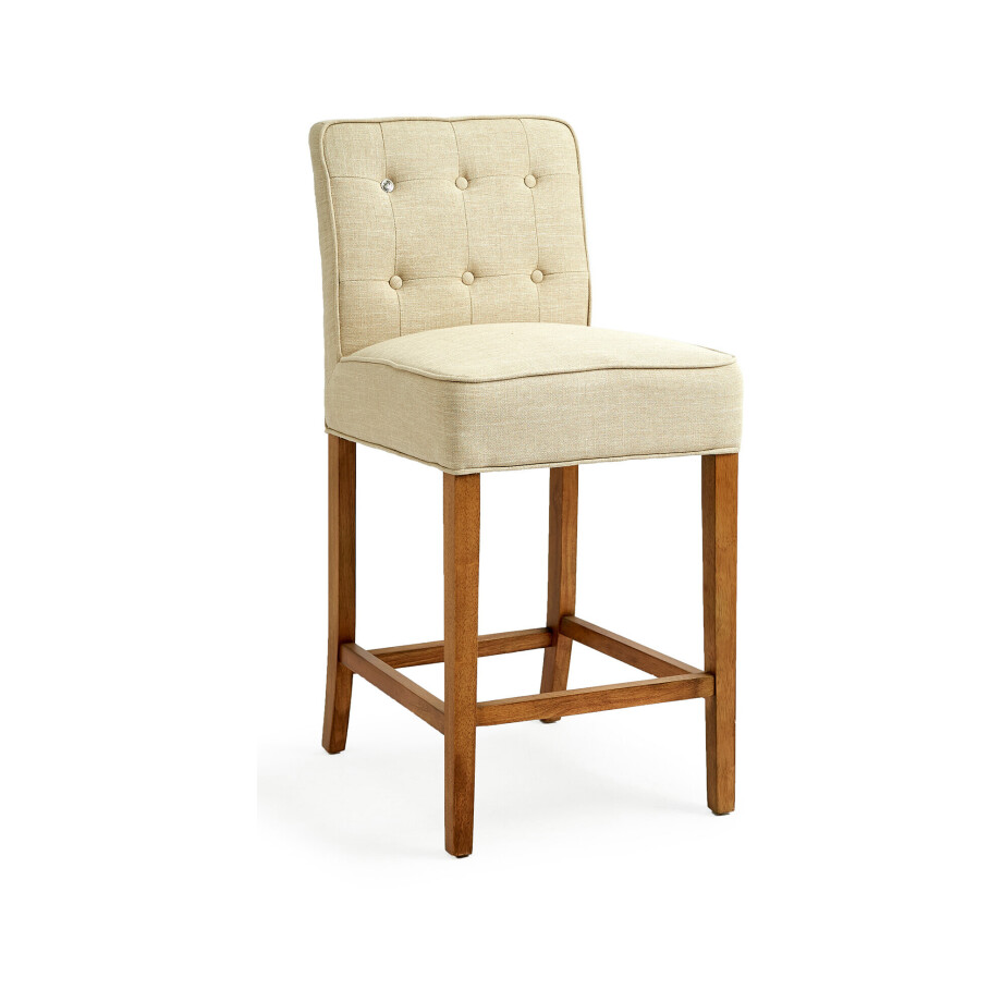 Rivièra Maison Barstoel 'Cape Breton' Linen, kleur Flax Rivièra Maison Barstoel 'Cape Breton' Linen, kleur Flax afbeelding 1