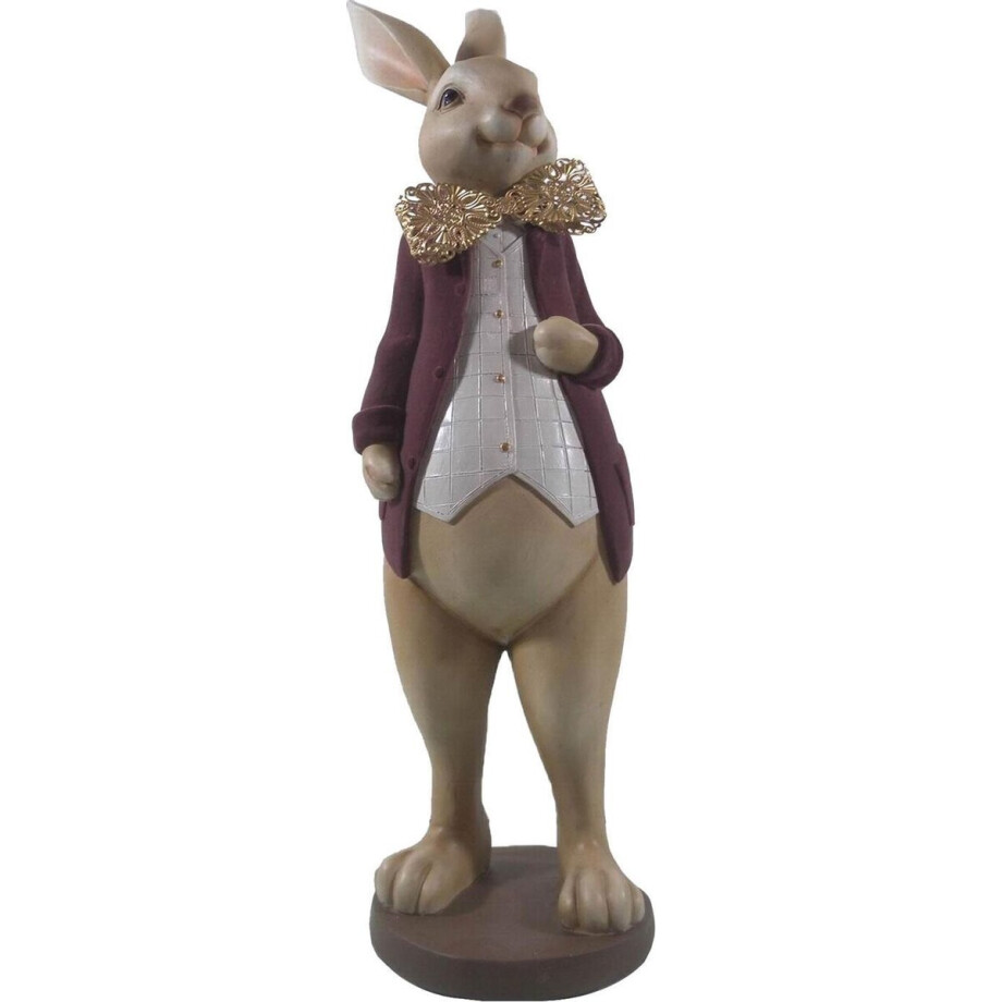 Clayre & Eef Beeld Konijn 18x17x54 cm Bruin Polyresin Woonaccessoires Clayre & Eef Beeld Konijn 18x17x54 cm Bruin Polyresin Woonaccessoires afbeelding 1