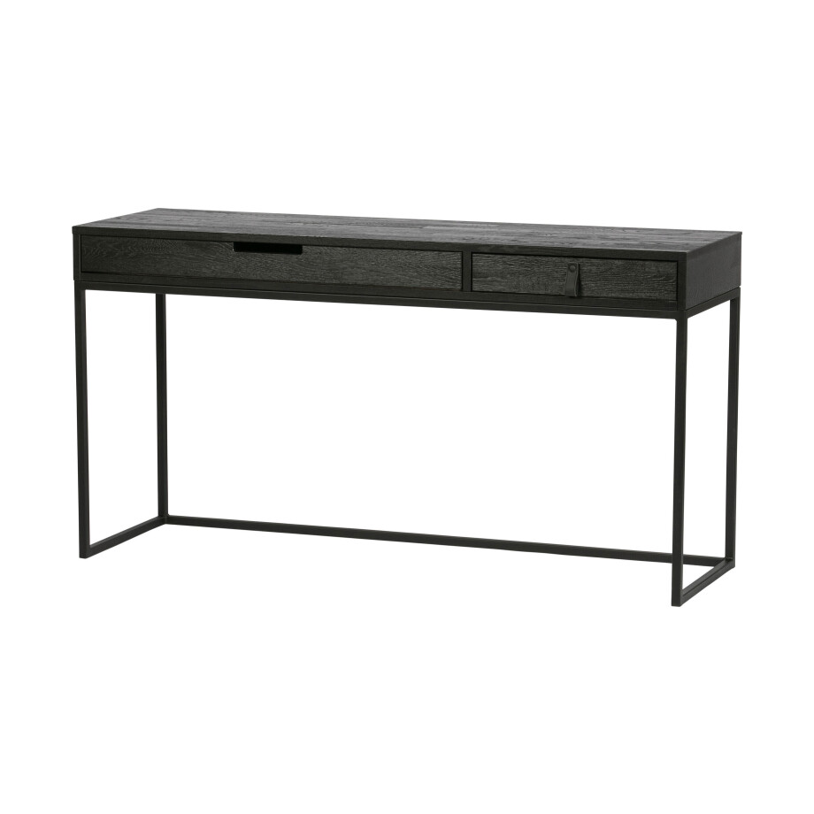WOOOD Bureau 'Silas' 140 x 44cm, kleur Zwart afbeelding 1