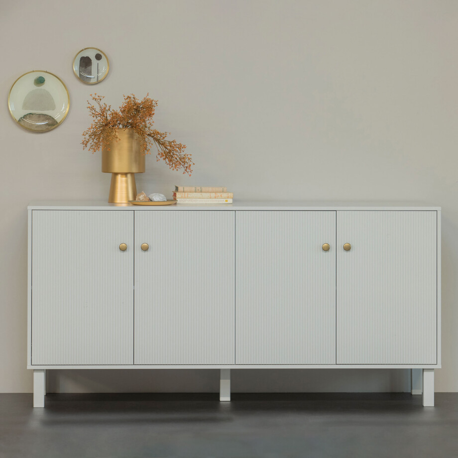WOOOD Dressoir 'Madu' 160cm, kleur Wolkengrijs afbeelding 