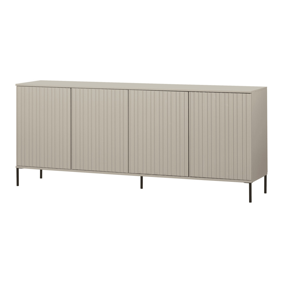WOOOD Dressoir 'New Gravure' Grenenhout, 200cm, kleur Dust afbeelding 1